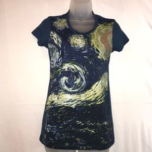 Starry Night style tee